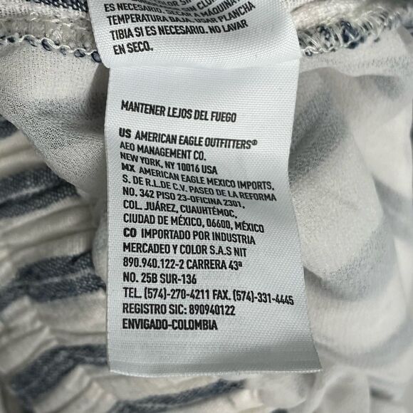 American Eagle Outfitter’s Linen Blend Stripe Wide Leg Pant - Women’s SP - Picture 7 of 9